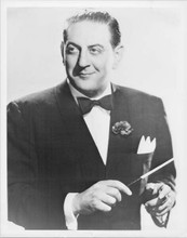 Guy Lombardo in tuxedo holding baton younger portrait 8x10 inch photo