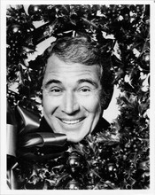 Perry Como smiles through holly for one of his Christmas TV shows 8x10 photo