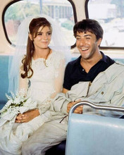The Graduate Katharine Ross in wedding dress Dustin Hoffman in bus 8x10 photo