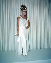 Elke Sommer eleganly beautiful in white outfit smiles for cameras 8x10 photo