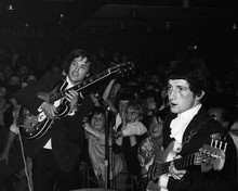 The Kinks 1960's in concert Ray Davies Peter Quaife play guitars 8x10 inch photo