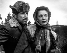Have Gun Will Travel Richard Boone in leather jacket & fur hat 8x10 inch photo