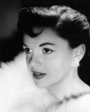Judy Garland 1950's glamour portrait with white fur around shoulders 8x10 photo