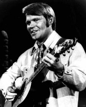Glen Campbell circa 1969 in concert playing guitar 8x10 inch photo