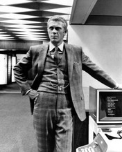 Steve McQueen in three piece suit Thomas Crown Affair by computer 8x10 photo