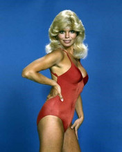 Loni Anderson classic pin-up in busty red swimsuit WKRP in Cincinnati star 8x10
