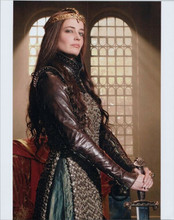 Claire Forlani as Igraine posing with sword Camelot TV series 8x10 photo