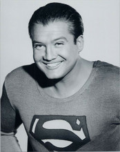 George Reeves smiling portrait as Superman in his outfit 8x10 photo
