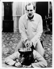 Fawlty Towers classic scene Basil John Cleese beats Manuel with pan 8x10 photo