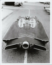 Batman TV series rear view of Batmobile with Gotham plate on street 8x10 photo