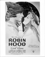 Adventures of Robin Hood 8x10 inch photo Errol Flynn Olivia de Havilland poster
