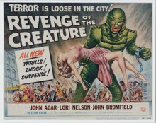 Revenge of the Creature Gilman carries Lori Nelson movie poster art 8x10 photo