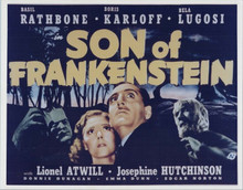 Son of Frankenstein Basil Rathbone Boris Karloff Josephine Hutchinson art 8x10