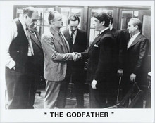 The Godfather Marlon Brando handshakes Al Lettieri Abe Vigoda Robert Duvall look