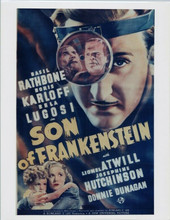 Son of Frankenstein Basil Rathbone Boris Karloff Bela Lugosi artwork 8x10 photo