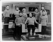 Star Trek 8x10 on Enterprise bridge Kirk Spock McCoy Uhura Scotty Sulu Chapel