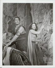 Samson and Delilah Hedy Lamarr Victor Mature in chariot with spears 8x10 photo