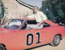 John Schneider vintage 1970's 8x10 photo sits on General Lee open window Dukes