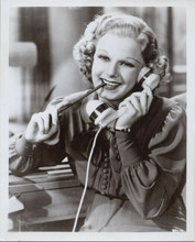 Jean Harlow as a secretary on telephone holding pencil 8x10 photo