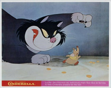 Walt Disney's Cinderella vintage 8x10 photo Lucifer traps Gus-Gus the mouse