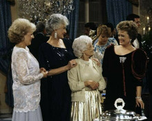 The Golden Girls 8x10 inch photo Betty Bea Estelle & Rue at glamorous party