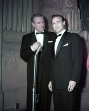 Marlon Brando early 1950's wearing tuxedo posing by microphone 8x10 inch photo