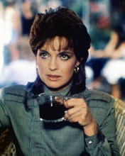 Linda Gray as Sue Ellen ewing holding cup of coffee Dallas 8x10 inch photo