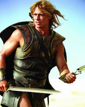 Brad Pitt looks buff in costume as Achilles from 2004 Troy 8x10 inch photo