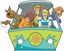 Scooby Doo Where Are You 1969 series Scoob & gang in Mystery Machine 8x10 photo