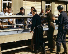 The Great Escape Jud Taylor washes hands Robert Graf as Werner looks 8x10 photo