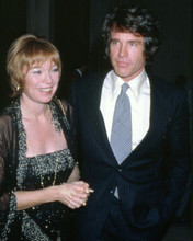 Warren Beatty candid 1970's with sister Shirley at Hollywood event 8x10 photo