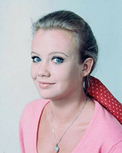 Hayley Mills 1966 studio portrait in pink sweater smiling 4x6 photo