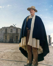 John Wayne full length wearing Texian cape in front of The Alamo 4x6 photo