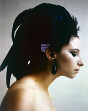 Barbra Streisand beautiful portrait bare shoulders in profile 1960's 8x10 photo