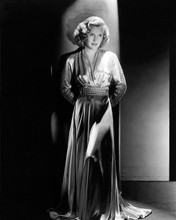 Priscilla Lane sultry glamour portrait full length in silky gown 8x10 inch photo