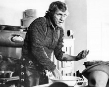 Steve McQueen in western chaps washing in kitchen 1980 Tom Horn 8x10 inch photo