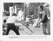 Above The Law 1988 original 8x10 photo Steven Seagal knife fight in street