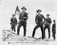 A Distant Trumpet 1964 original 8x10 photo Troy Donahue & cavalry with US flag