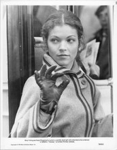 Amy Irving 1978 original 8x10 photo portrait holding coin in gloved hand Voices