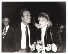 Angie Dickinson & Julio Iglesias 1985 original 8x10 press photo stamped verso