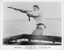 Audie Murphy 1961 original 8x10 photo with machine gun Battle at Bloody Beach