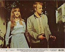 All neat in Black Stockings 1969 original 8x10 lobby card Susan George smiling