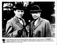 Casebook of Sherlock Holmes original 8x10 photo Jeremy Brett Edward Hardwicke