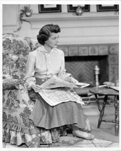 Harriet Nelson original 8x10 photo seated reading newspaper Ozzie & Harriett TV