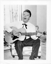 Guy Mitchell original 8x10 photo 1960's sat in chair playing guitar