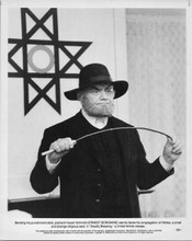 Ernest Borgnine original 8x10 photo with punishment stick Deadly Blessing 1981