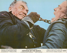 Emperor of the North original 8x10 lobby Ernest Borgnine strangles Lee Marvin