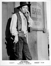 George Montgomery smokes cigarette 1957 original 8x10 photo Gun Duel in Durango