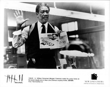 Seven 1995 original 8x10 photo Morgan Freeman holds up hand