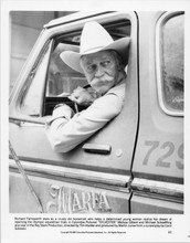 Richard Farnsworth 1985 original 8x10 photo at wheel of truck Sylvester movie